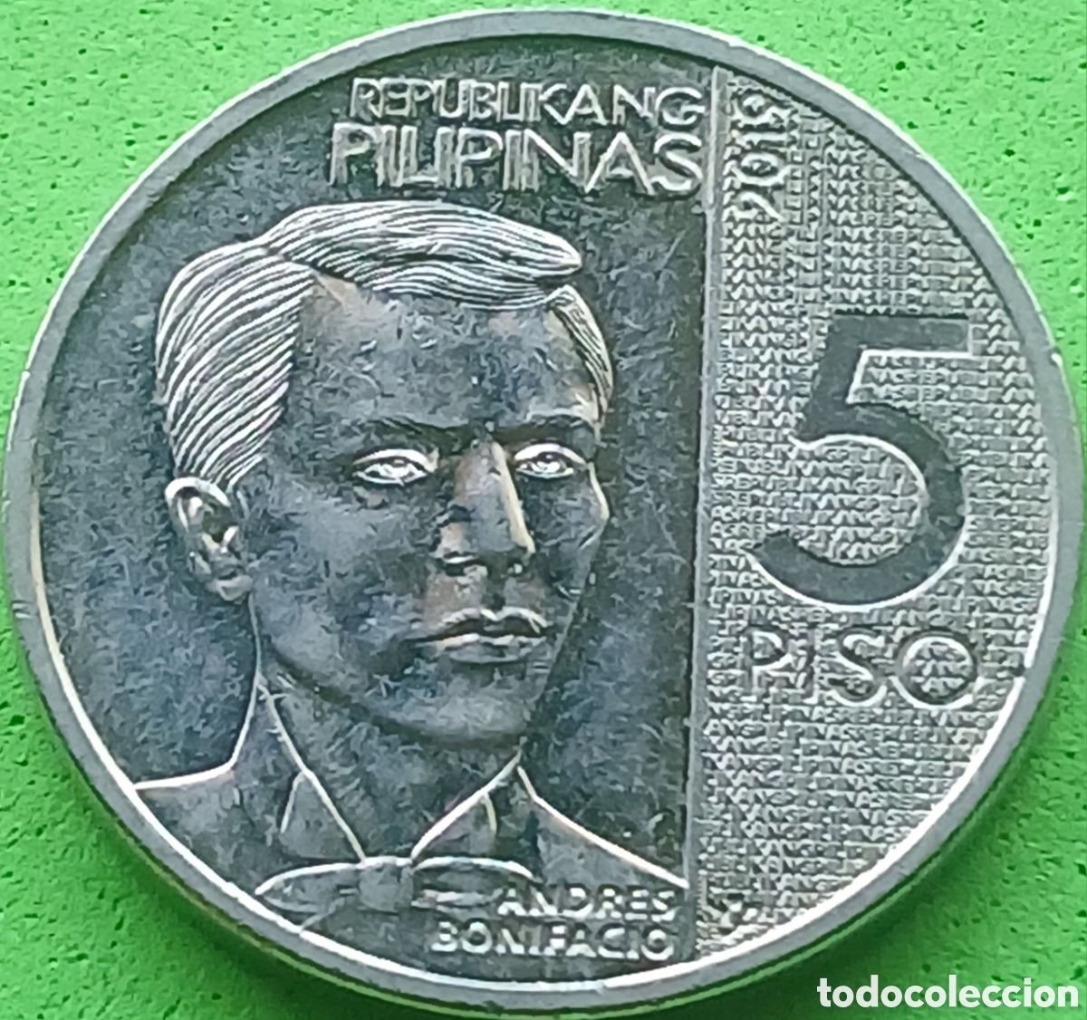Monedas antiguas de Asia: Filipinas 5 pesos 2019 km#302