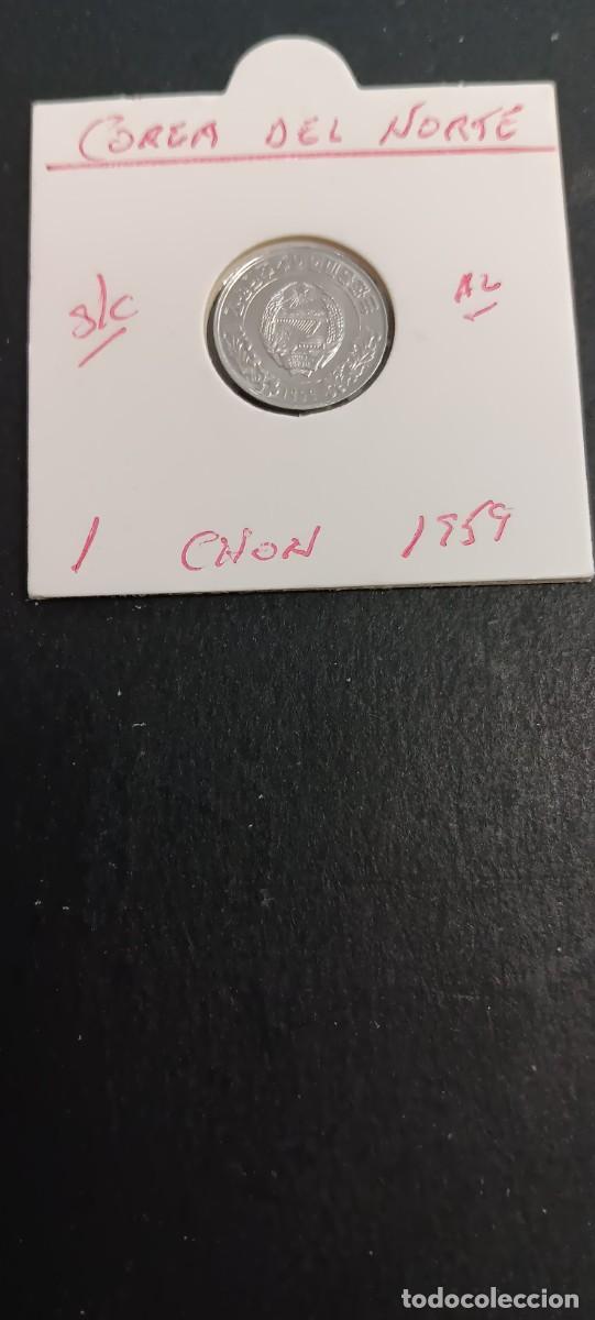 Monedas antiguas de Asia: COREA DEL NORTE 1 CHON 1959 S/C KM=1 (ALUMINIO)