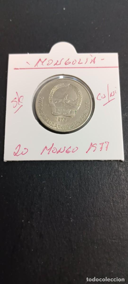 Monedas antiguas de Asia: MONGOLIA 20 MONGO 1977 S/C KM=32 CUPRONIQUEL)