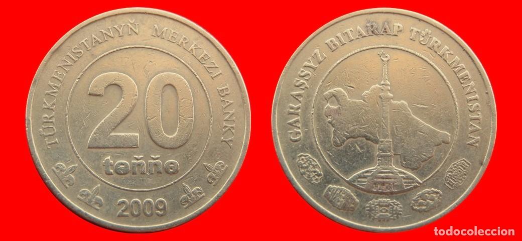 Monedas antiguas de Asia: 20 TENGE 2009 TURMENISTAN TURKMENISTAN-154008