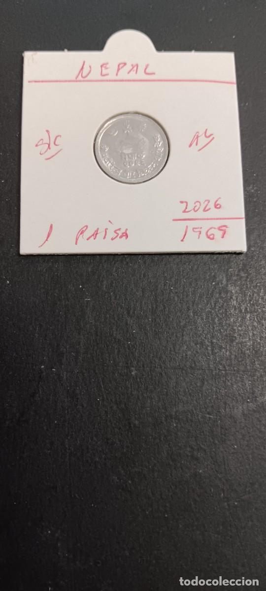 Monedas antiguas de Asia: NEPAL 1 PAISA 1969(2026) S/C KM=748 (ALUMINIO)