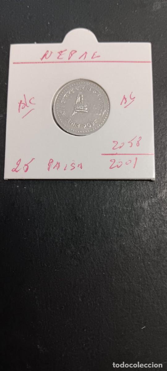 Monedas antiguas de Asia: NEPAL 25 PAISA 2001(2058) BC KM=1148 (ALUMINIO)