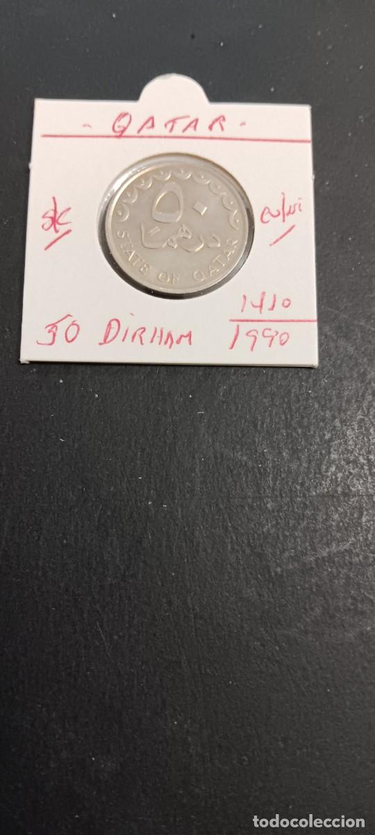 Monedas antiguas de Asia: QATAR 50 DIRHAM 1990(1410) S/C KM=5