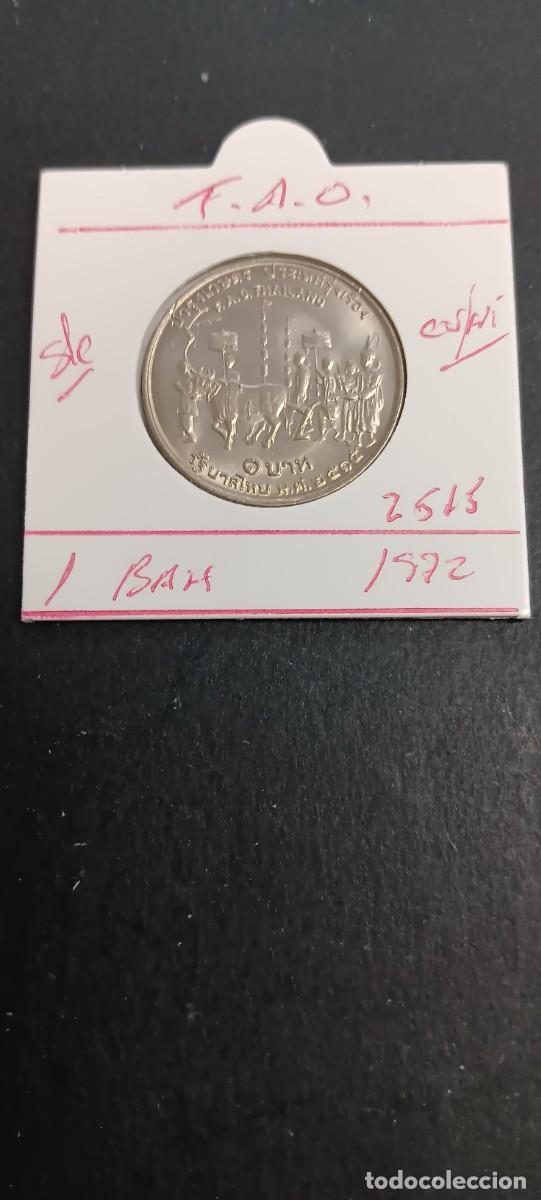 Monedas antiguas de Asia: THAILANDIA 1 BAHT 1972(2515) S/C KM=96 (CUPRONIQUEL) F.A.O.