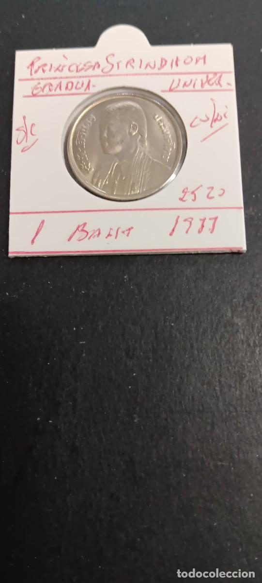 Monedas antiguas de Asia: THAILANDIA 1 BAHT 1977(2520) S/C KM=114 (CUPRONIQUEL) GRADUACION UNIVERSITARIA PRINCESA SIRINDHOM