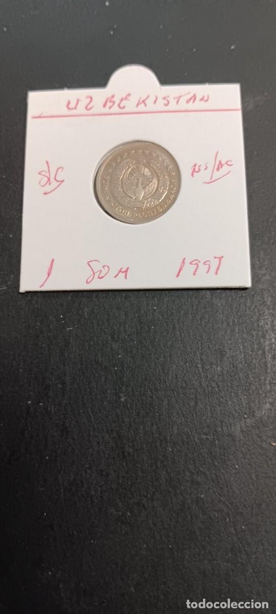 Monedas antiguas de Asia: UZBEKISTAN 1 SOM 1997 S/C KM=8 (NIQUEL-ACERO)