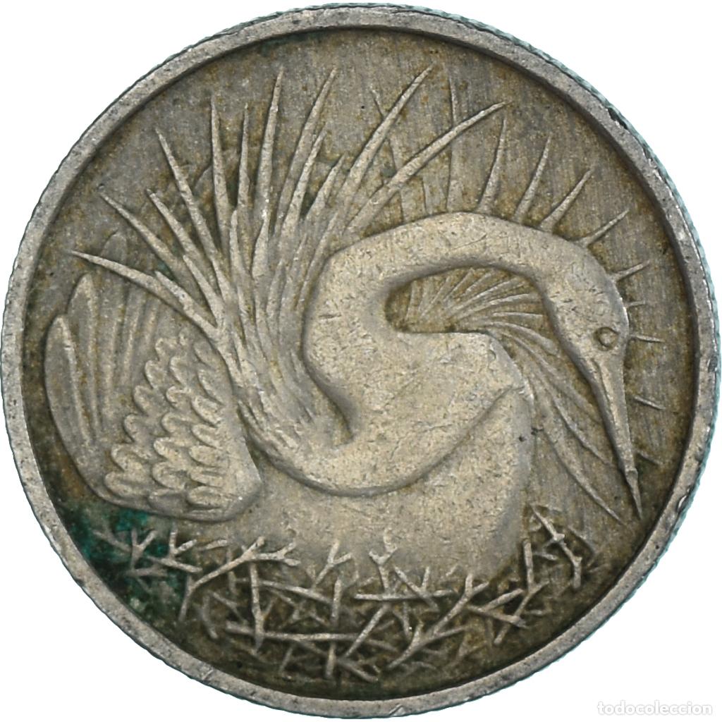Monedas antiguas de Asia: [#1310980] Moneda, Singapur, 5 Cents, 1967