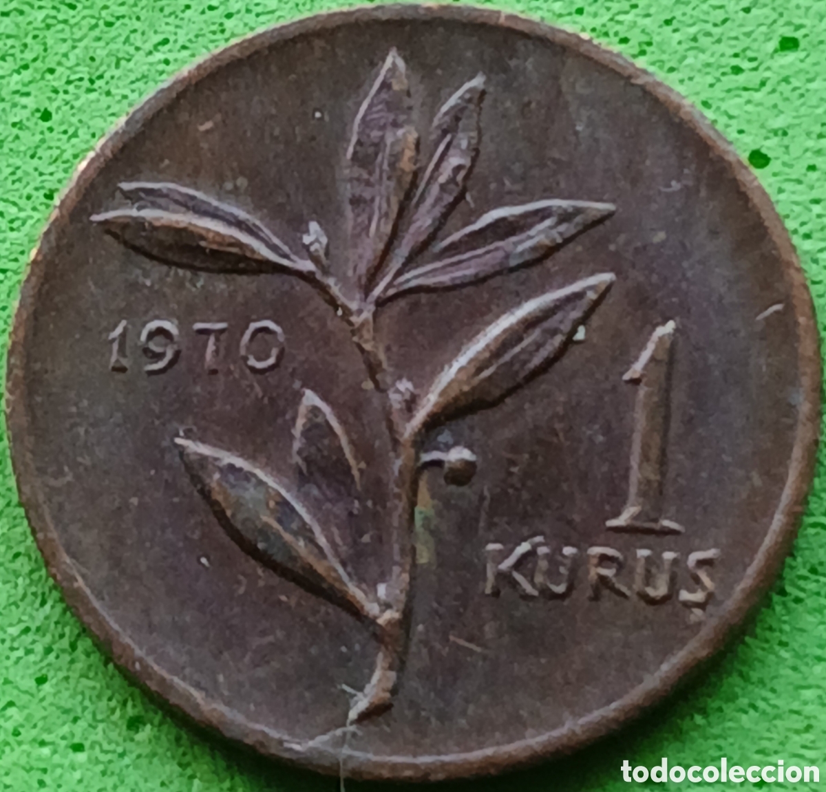 Monedas antiguas de Asia: Turqu&iacute;a 1 kurus 1970 km#895a