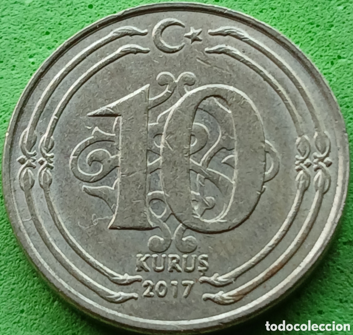 Monedas antiguas de Asia: Turqu&iacute;a 10 kurus 2017 km#1241