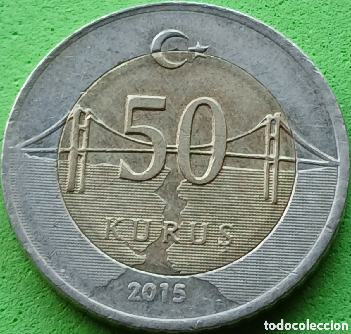 Monedas antiguas de Asia: Turqu&iacute;a 50 kurus 2015 km#1243