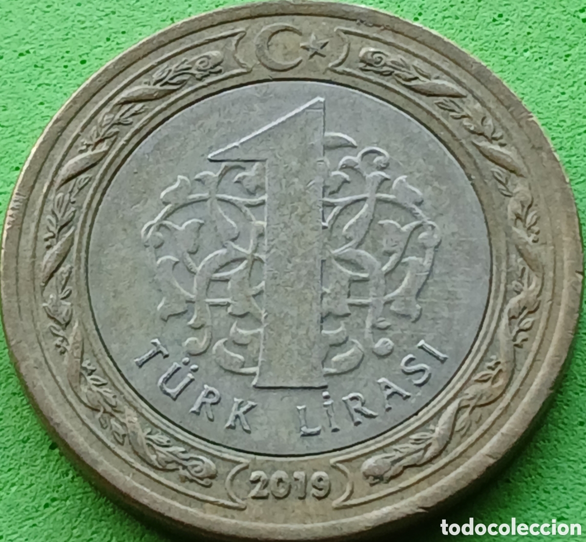 Monedas antiguas de Asia: Turqu&iacute;a 1 lira 2019 km#1244