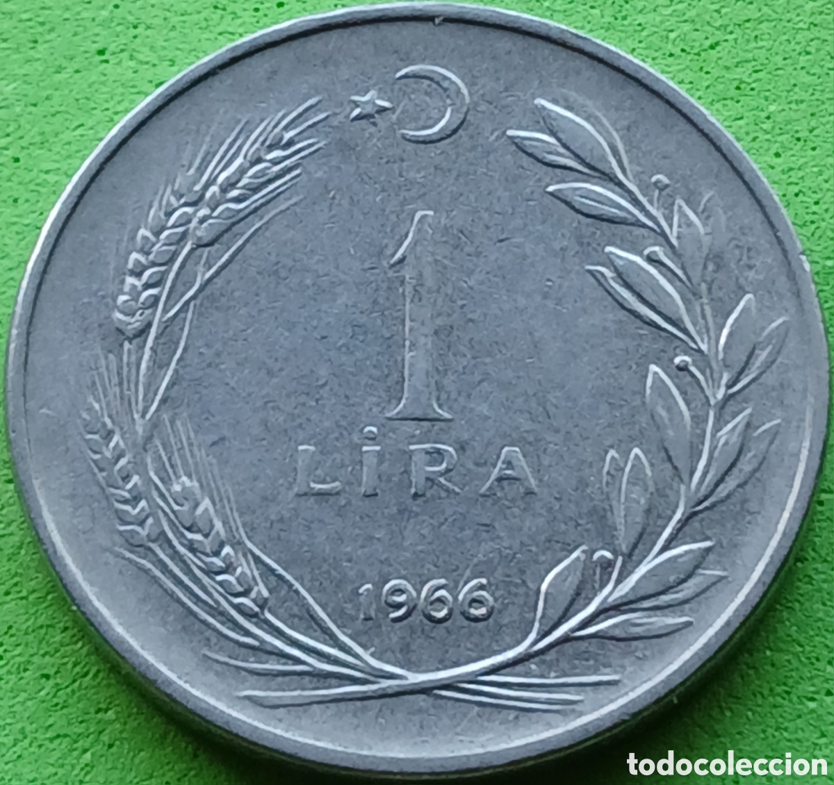 Monedas antiguas de Asia: Turqu&iacute;a 1 lira 1966 km#889a.1