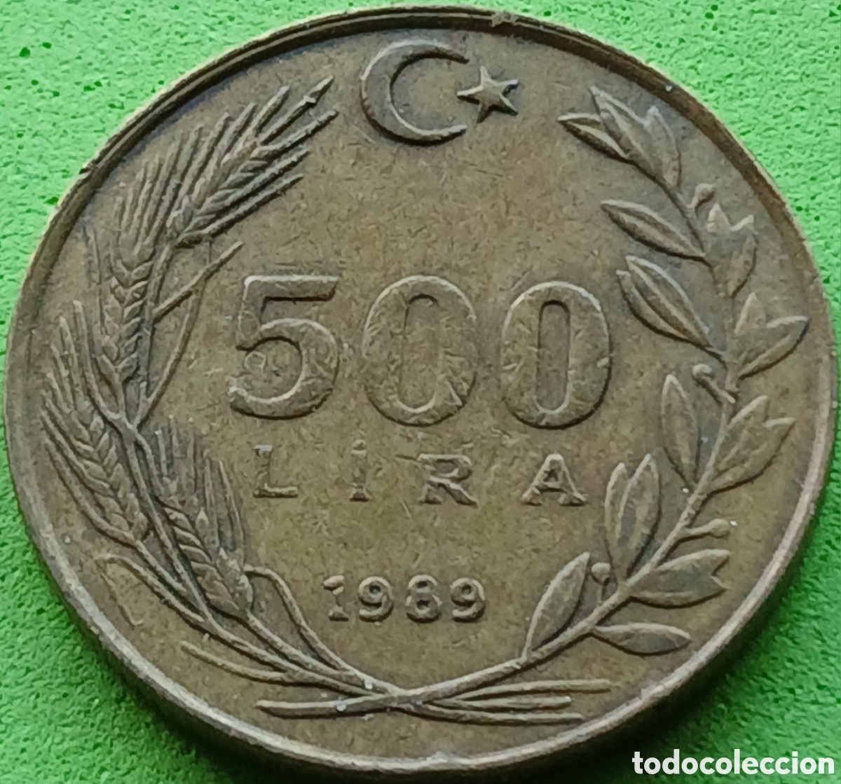 Monedas antiguas de Asia: Italia 500 liras 1989 km#989