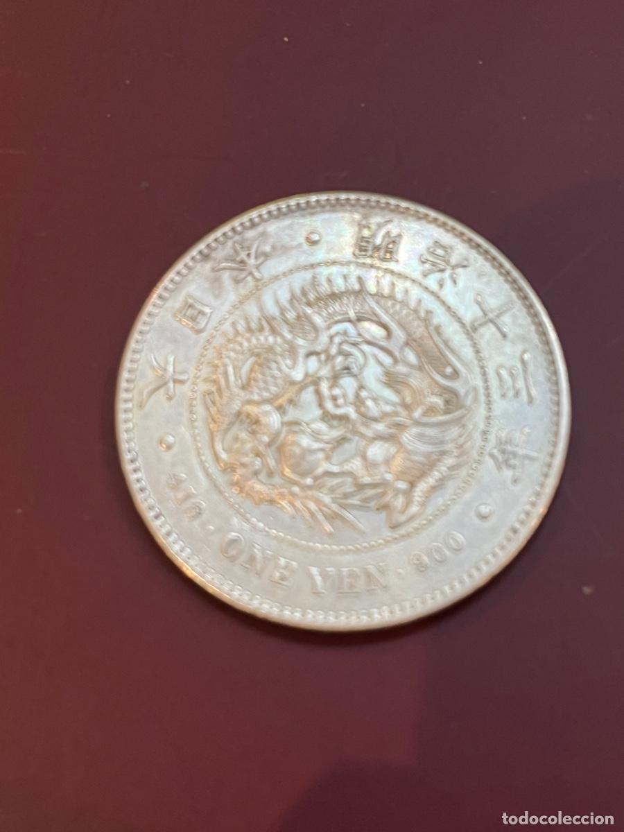 Monedas antiguas de Asia: JAPON, 1 Yen de plata. A&ntilde;o Meiji 13 (1880). EBC.