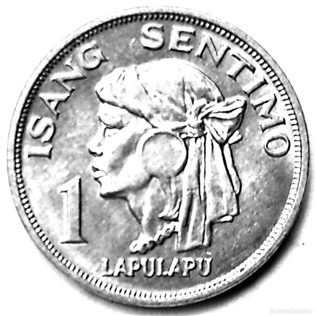 Alte M&uuml;nzen aus Asien: FILIPINAS (1967-1994) - 1 CENTIMO 1969 - REPUBLICA - A - 0,50 GR. ALUMINIO - DIAM 15,25 mm - KM#196