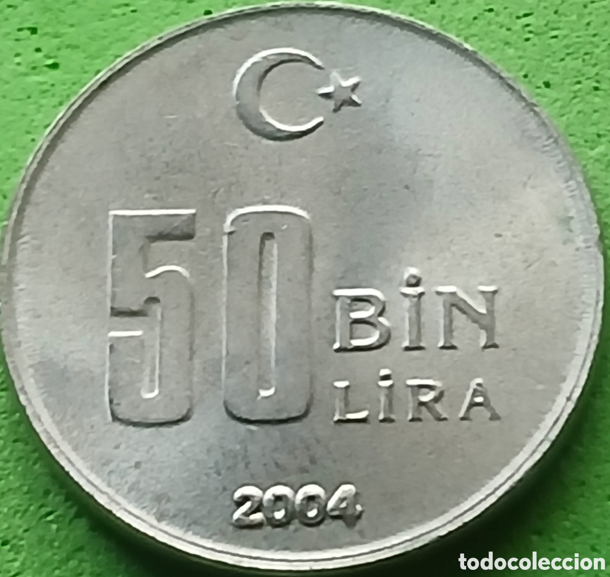 Monedas antiguas de Asia: Turqu&iacute;a 50.000 liras 2004 km#1105