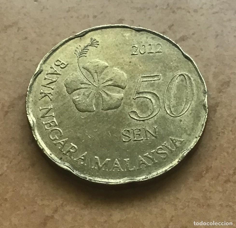 Monedas antiguas de Asia: 50 sen de Malasia. A&ntilde;o 2012