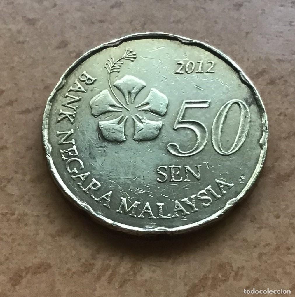 Monedas antiguas de Asia: 50 sen de Malasia. A&ntilde;o 2012