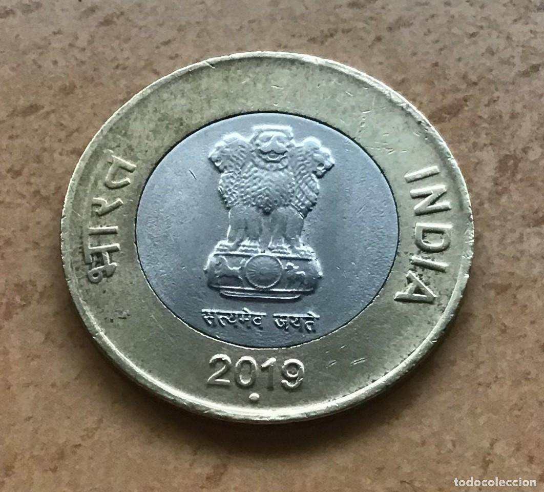 Monedas antiguas de Asia: 10 rupias de India. A&ntilde;o 2019. Ceca de Noida (O)