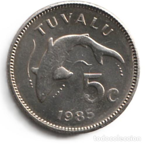 Monedas antiguas de Asia: Tuvalu 5 cents 1985 KM# 3