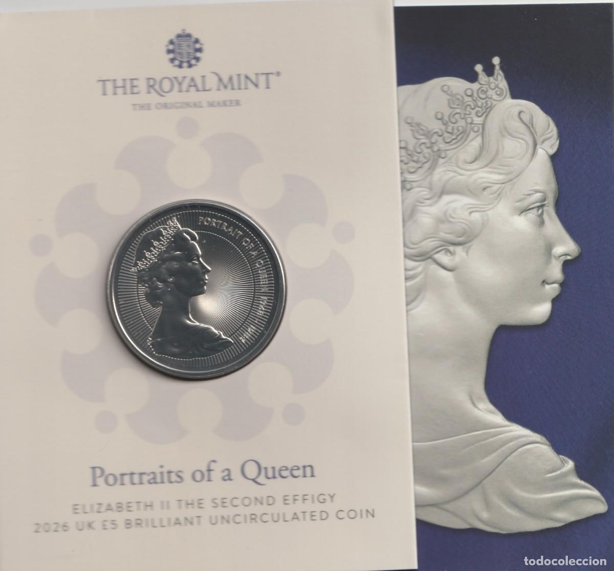 Monedas antiguas de Asia: Inglaterra cartera oficial 5 libras del 2026