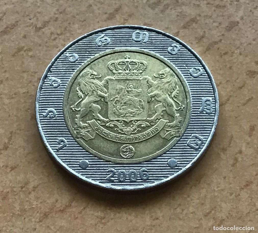 Monedas antiguas de Asia: 2 lari de Georgia. A&ntilde;o 2006