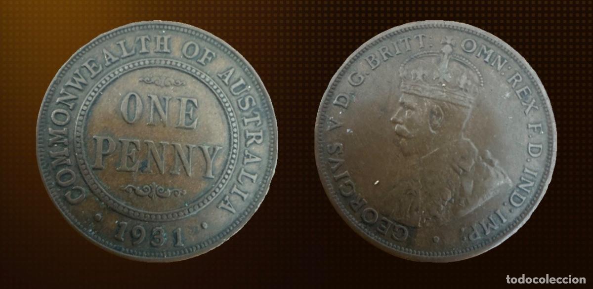Monedas antiguas de Asia: Australia 1 penique &middot; 1931