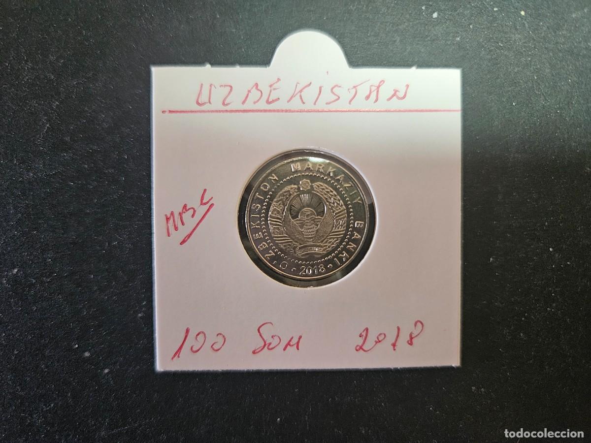 Monedas antiguas de Asia: UZBEKISTAN 100 SOM 2018 MBC (NIQUEL-ACERO)