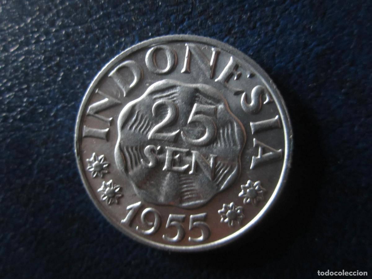Monedas antiguas de Asia: Indonesia 25 sen 1955