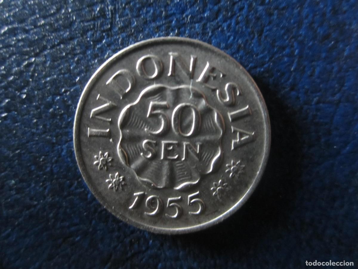 Monedas antiguas de Asia: Indonesia 50 sen 1955