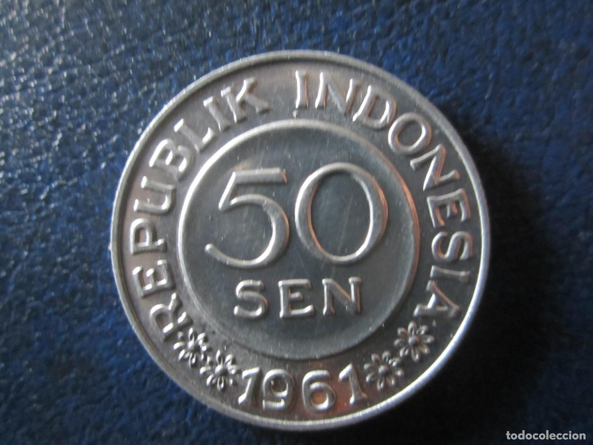 Monedas antiguas de Asia: Indonesia 50 sen 1961