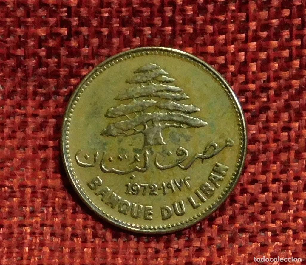 Monedas antiguas de Asia: Libano - Banque du Liban - A&ntilde;o 1972 - 25 Piastres