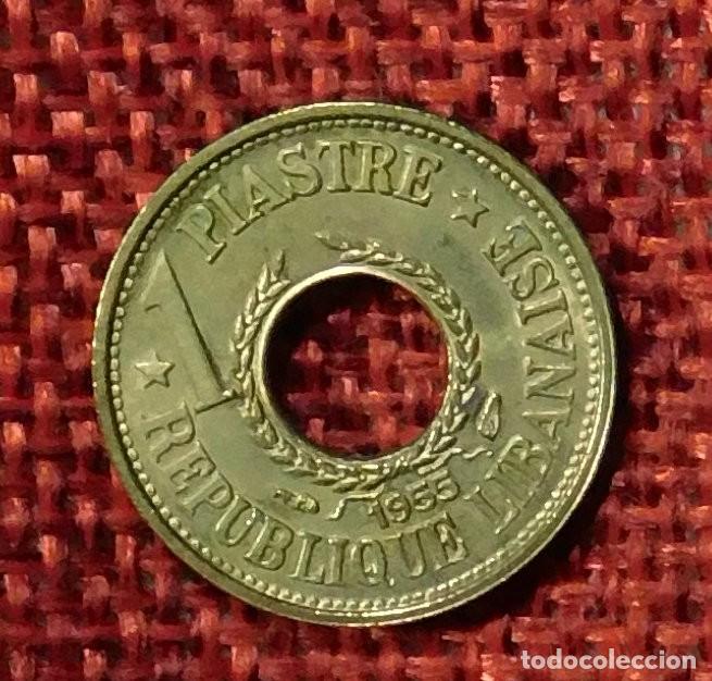 Monedas antiguas de Asia: Libano - Banque du Liban - A&ntilde;o 1955 - 1 Piastre