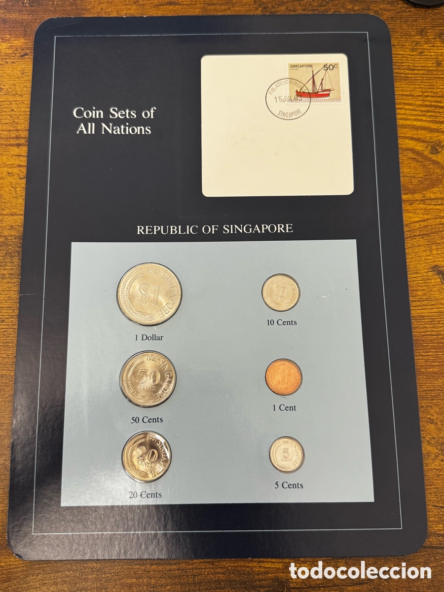 Monedas antiguas de Asia: Set de Monedas sin circular 1981. Singapur