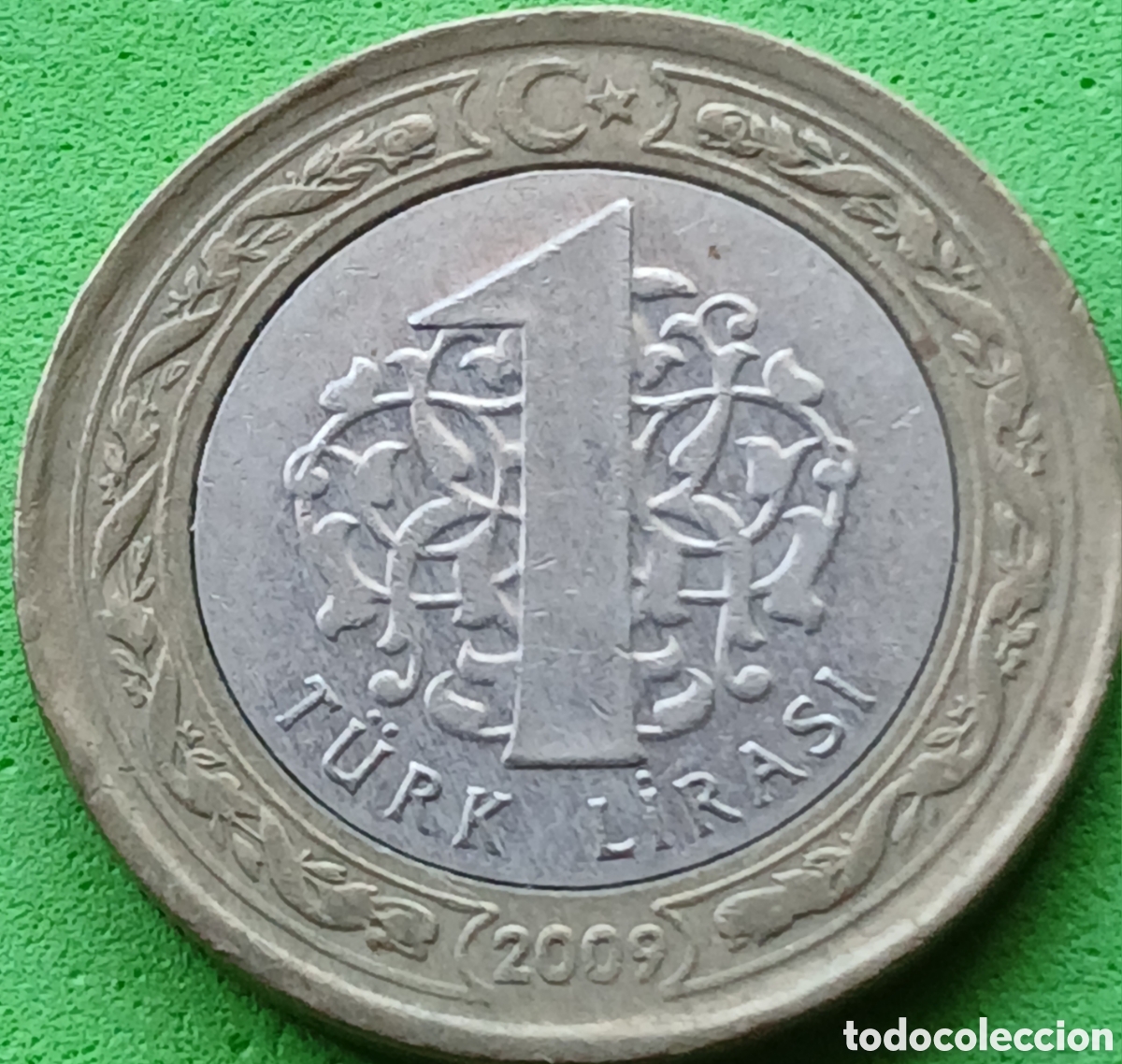 Monedas antiguas de Asia: Turqu&iacute;a 1 lira 2009 km#1244