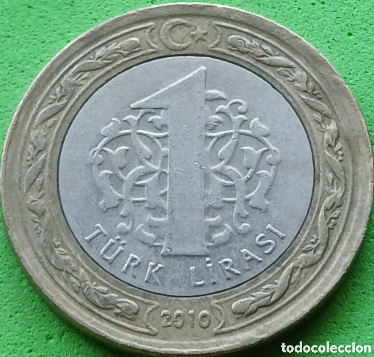 Monedas antiguas de Asia: Turqu&iacute;a 1 lira 2010 km#1244