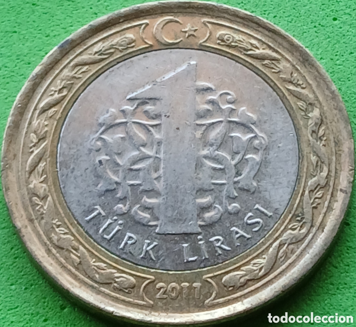 Monedas antiguas de Asia: Turqu&iacute;a 1 lira 2011 km#1244