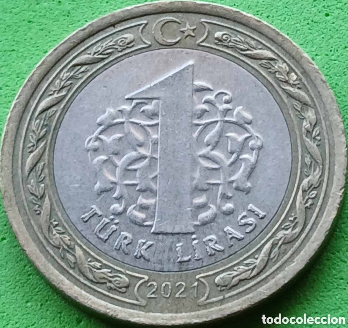 Monedas antiguas de Asia: Turqu&iacute;a 1 lira 2021 km#1244