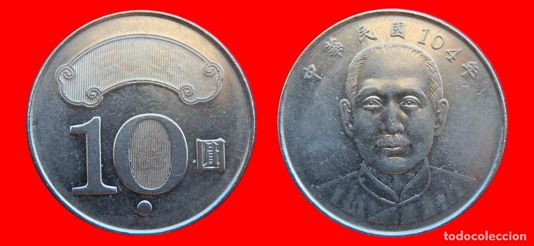Monedas antiguas de Asia: 10 YUAN 2015 TAIWAN-154731
