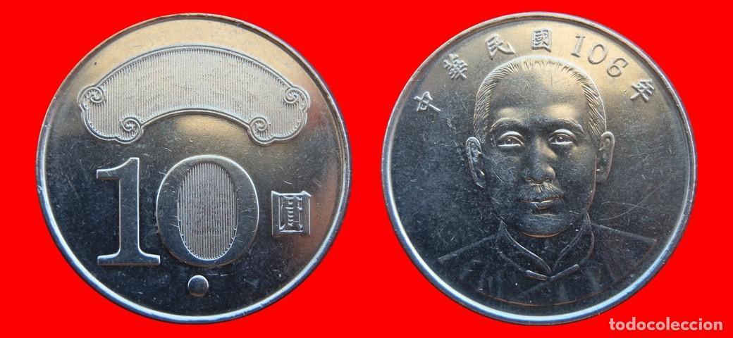 Monedas antiguas de Asia: 10 YUAN 2017 TAIWAN-154732