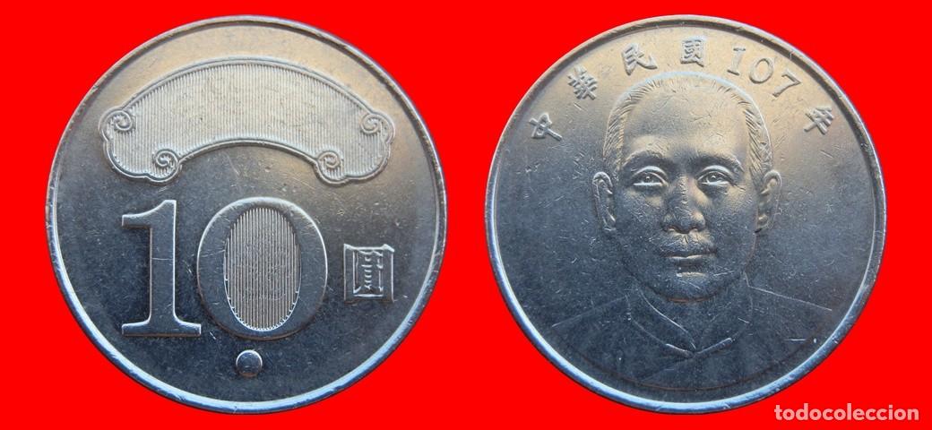 Monedas antiguas de Asia: 10 YUAN 2018 TAIWAN-154733