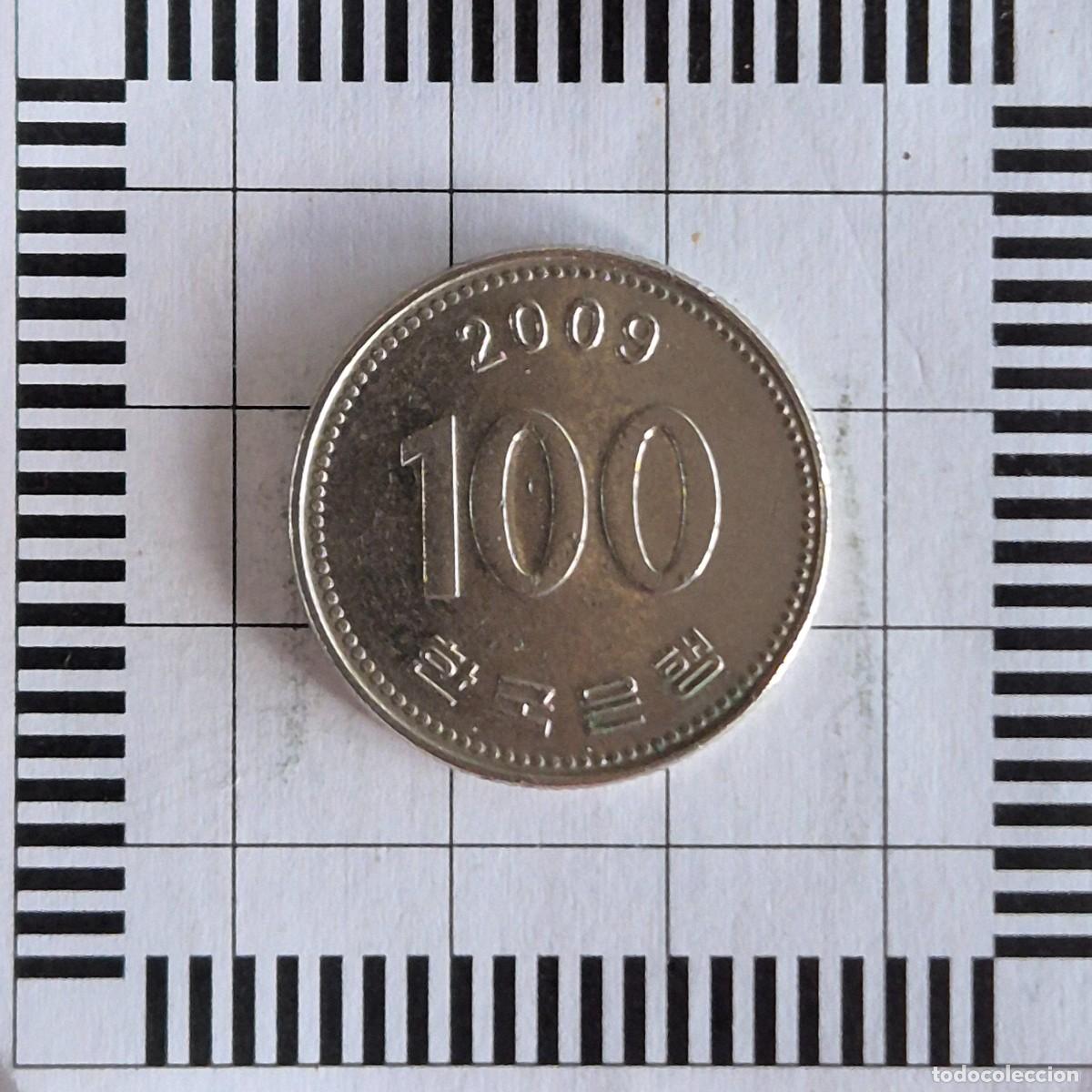 Monedas antiguas de Asia: 100 WON, COREA DEL SUR. 2009. (KM#35.2).