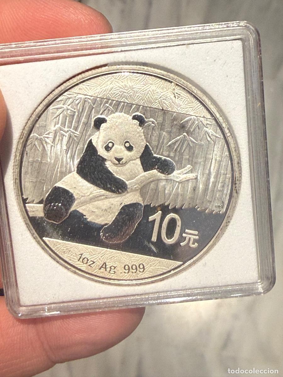 Monedas antiguas de Asia: Moneda de 10 yuan 2014 1 onza de plata pura