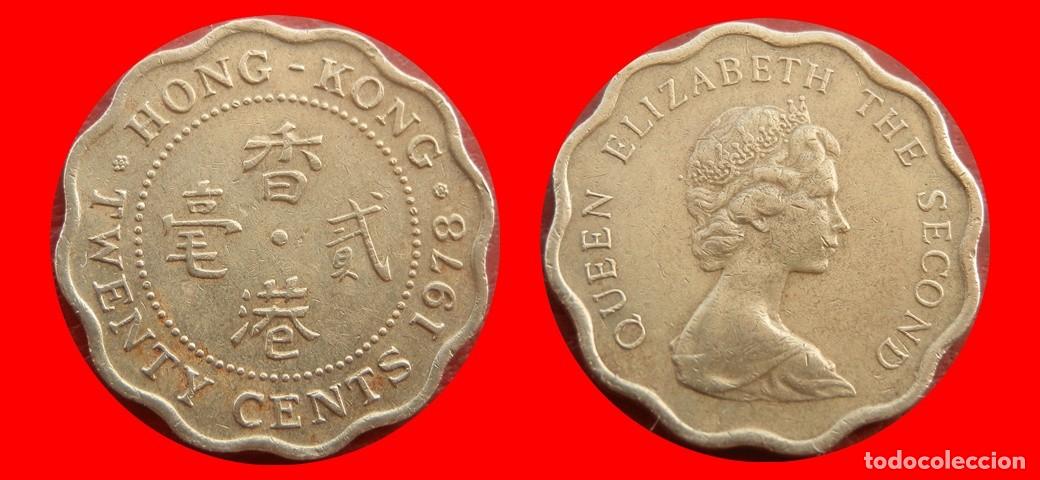 Monedas antiguas de Asia: 20 CENTAVOS CENTS CENTIMOS 1978 HONG KONG-154886