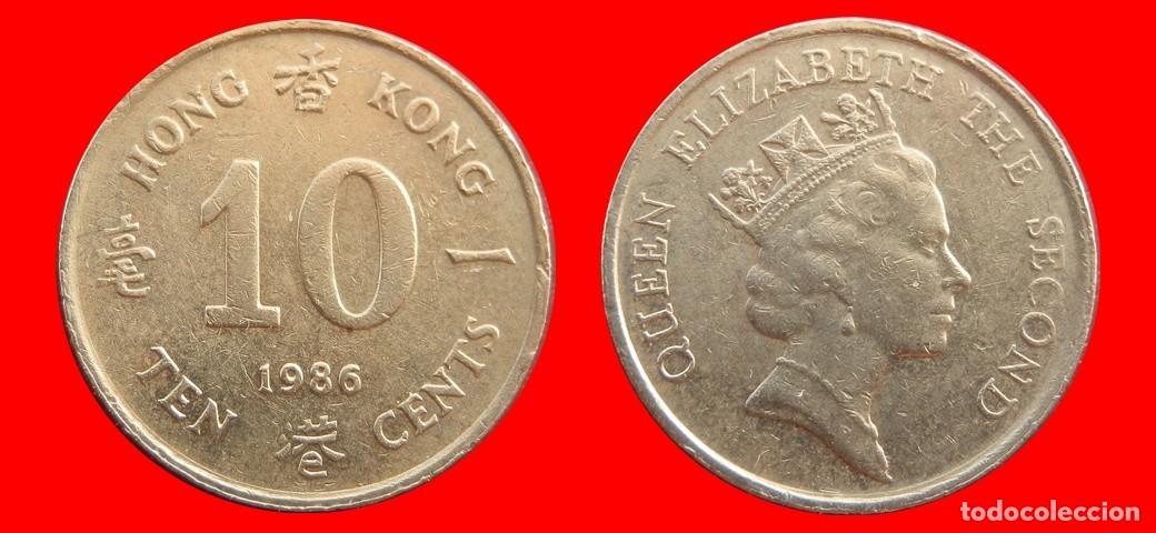Monedas antiguas de Asia: 10 CENTAVOS CENTS CENTIMOS 1986 HONG KONG-154893