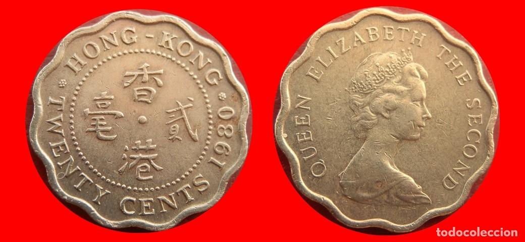 Monedas antiguas de Asia: 20 CENTAVOS CENTS CENTIMOS 1980 HONG KONG-154897