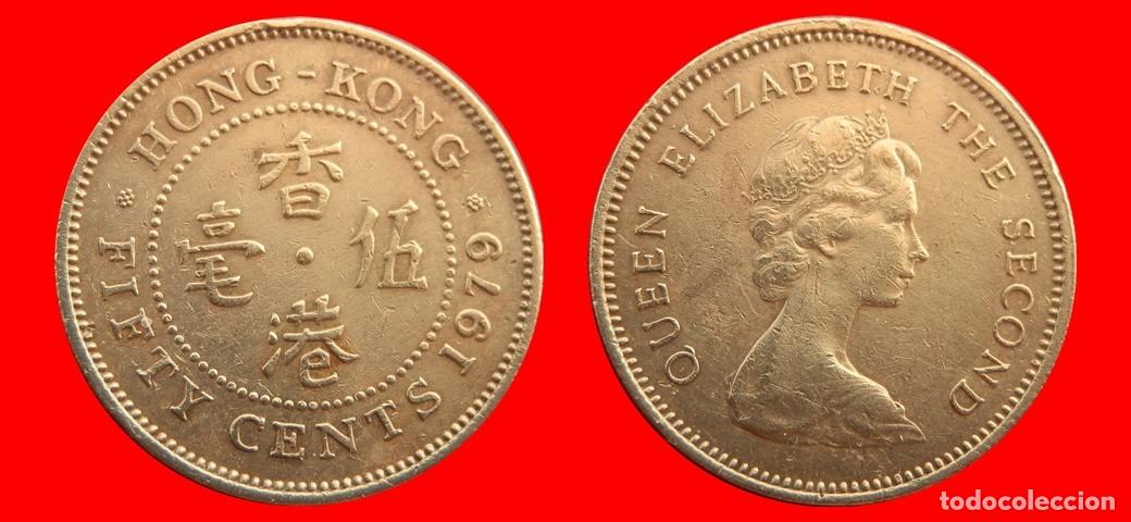 Monedas antiguas de Asia: 50 CENTAVOS CENTS CENTIMOS 1979 HONG KONG-154900