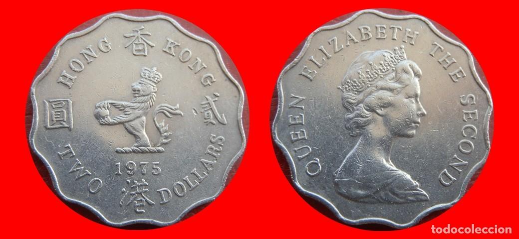 Monedas antiguas de Asia: 2 DOLARES 1975 HONG KONG-154902