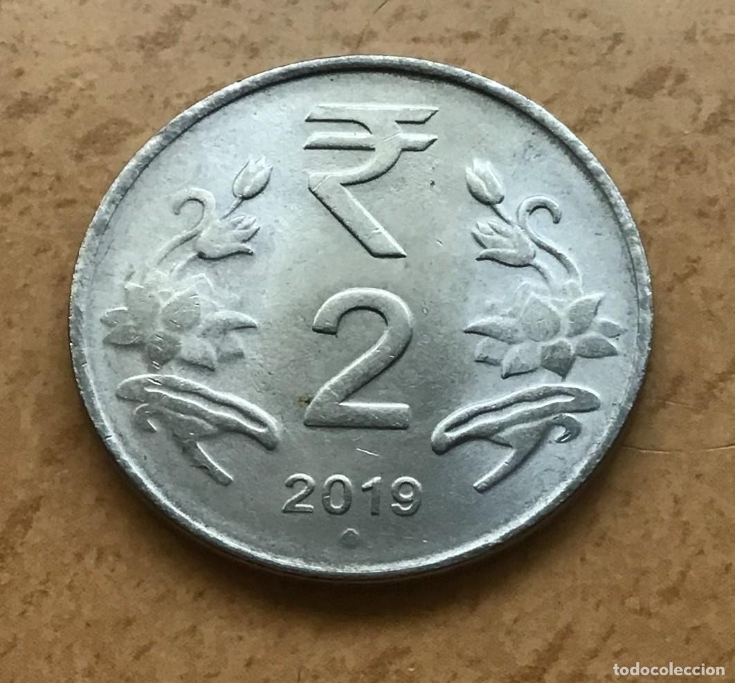 Monedas antiguas de Asia: 2 rupias de India. A&ntilde;o 2019. Ceca de Noida (O)