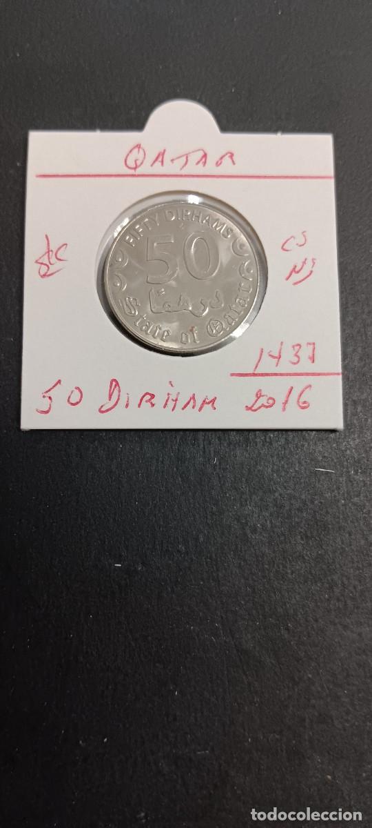 Monedas antiguas de Asia: QATAR 50 DIRHAM 2016(1437) S/C KM=NEW (NIQUEL-ACERO)